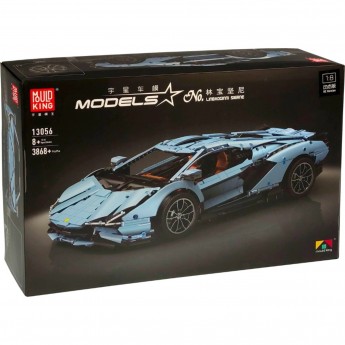 Конструктор MOULD KING 13056S LAMBORGHINI SIAN FKP 37 с ДУ, голубой