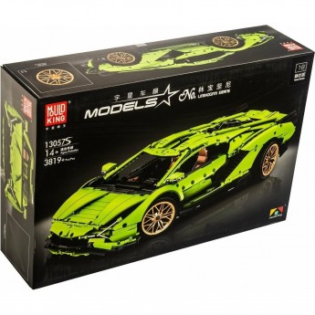 Конструктор MOULD KING 13057S+D LAMBORGHINI SIAN FKP 37 с ДУ, зеленый