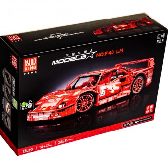 Конструктор MOULD KING TECHNIC 13095 FERRARI F40 LM 1:10 Конструктор MOULD KING TECHNIC 13095 FERRARI F40 LM 1:10